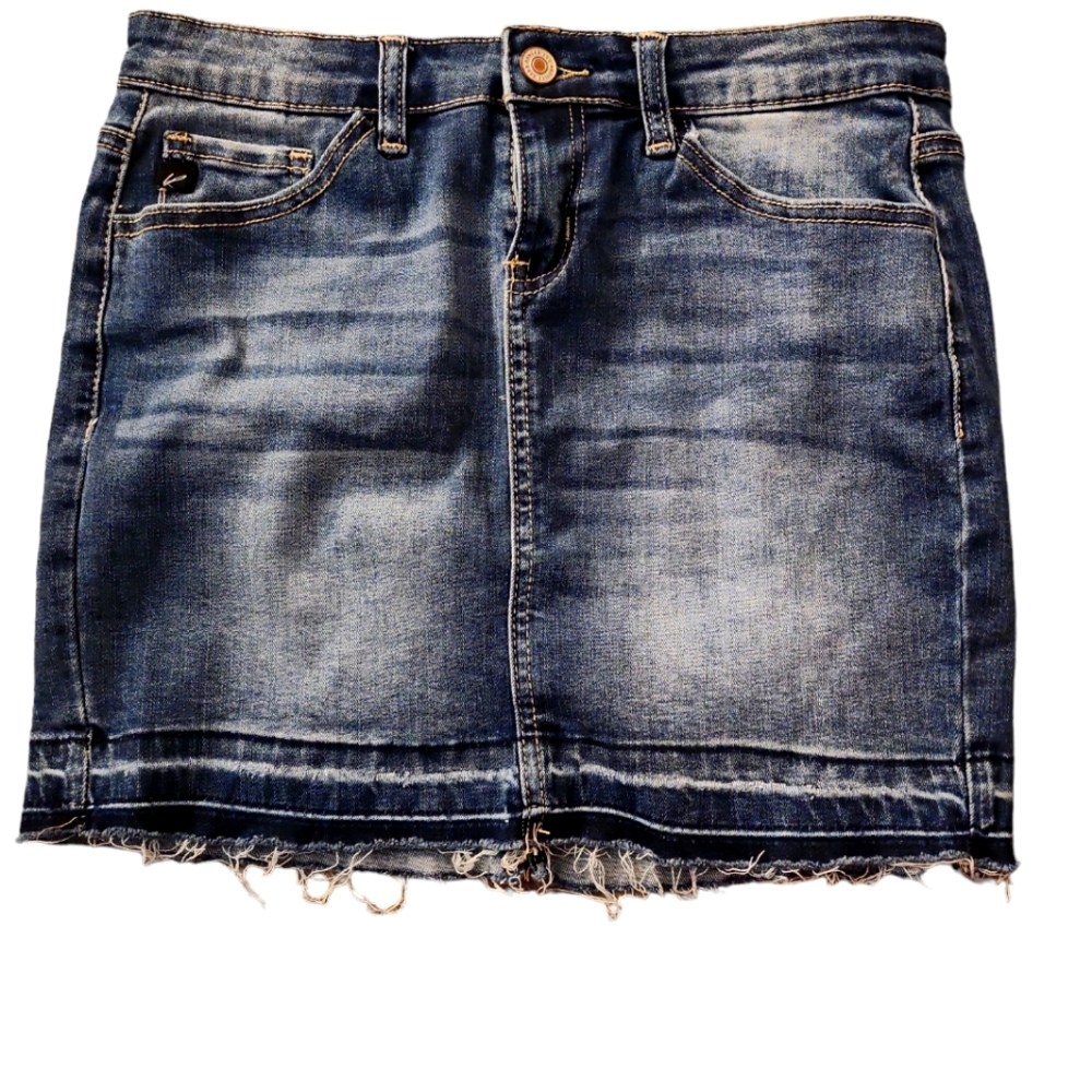 Denim Blue Wash Mini Skirt with stretch! SIZE 26